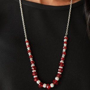 Red Stratosphere Sparkle Red Necklace